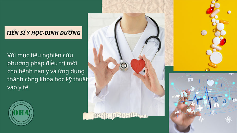 Lộ trình 5 bước du học Đài Loan Tiến sĩ OHA Education Tiến sĩ Y học, Dinh dưỡng