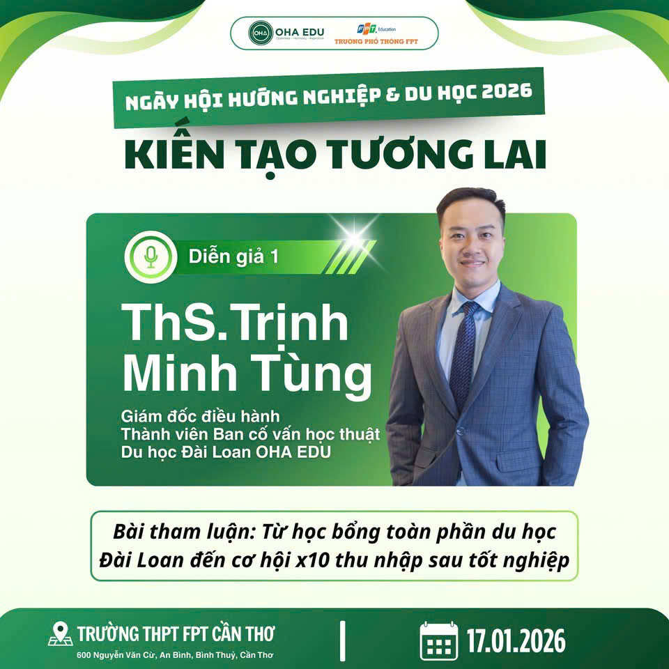 Lễ ký kết hợp tác của OHA EDU & Trường THPT FPT Cần Thơ tại Ngày hội Du học và Hướng nghiệp 2026 OHA Education OHA Education